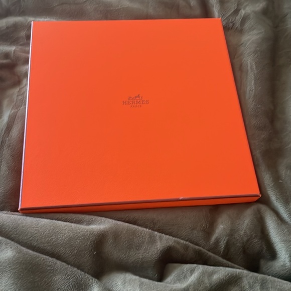 Authentic Hermes "Springs" Carre 90 Silk Scarf Grey EUC🩶💛 with snag - Picture 9 of 13